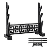 3-Tier MDF Wall Mounted Sword Katana Holder Stands ODIS-WH0030-269B-1