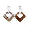 Imitation Gemstone Style Acrylic Dangle Earrings EJEW-JE03380-3