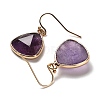 Natural Amethyst Dangle Earrings EJEW-G413-01C-G-3