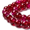 Two Tone Crackle Glass Beads Strands CCG-Q002-8mm-M-3