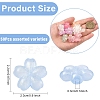 50Pcs Luminous Transparent Acrylic Beads LACR-YW0001-08-2