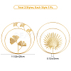 2Pcs 2 Style Iron Hanging Decorate HJEW-GF0001-21-2