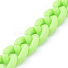 Handmade Opaque Acrylic Curb Chains AJEW-JB00662-05-3