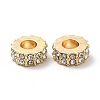 Rack Plating Alloy Rhinestone European Beads PALLOY-P289-29LG-2