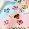 Heart Polyester Computerized Embroidery Cloth Iron on/Sew on Patches PATC-TAC0011-01-8