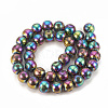 Electroplate Non-magnetic Synthetic Hematite Beads G-T065-10mm-03A-2