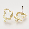 Alloy Stud Earring Findings PALLOY-S121-246-1