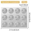 34 Sheets Silver Foil Embossed PET Picture Sticker DIY-WH0528-025-2