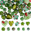 40Pcs 10 Styles Mixed Styles Handmade Lampwork Beads LAMP-PA0001-68A-1