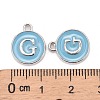 Platinum Plated Alloy Enamel Charms LS-ENAM-S118-04G-P-3