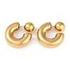 304 Stainless Steel Stud Earrings EJEW-D282-02G-01-1