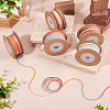 5 Rolls 5 Colors Segment Dyed Macrame Cotton Cord OCOR-TA0004-05B-7