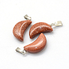 Moon Synthetic Goldstone Pendants G-Q369-09-2