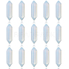 CHGCRAFT Faceted Bullet Opalite Double Terminated Pointed Beads G-CA0001-57-1