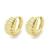 Round Brass Hoop Earrings EJEW-L211-011D-G-1