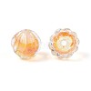 Textured Inner Flower Handmade Lampwork Beads LAMP-T024-07F-5