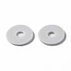 Flat Round Handmade Polymer Clay Beads CLAY-R067-12mm-39-6