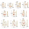 50Pcs 10 Styles Alloy Enamel Pendants ENAM-CJ0003-27-2