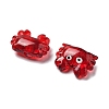 Transparent Glass Enamel Beads LAMP-V001-08G-2