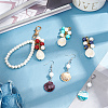  6 Style Cellulose Acetate(Resin) & Cowrie Shell Big Pendants HJEW-NB0001-22-4