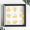 9Pcs Nickel Self-adhesive Picture Stickers DIY-WH0450-189-4