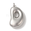 Non-Tarnish 304 Stainless Steel Pendants STAS-M017-08P-04-1