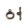 Tibetan Style Alloy Toggle Clasps X-MLF0034Y-NF-1
