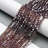 Transparent Electroplate Glass Beads Strands EGLA-A039-T3mm-A05-4