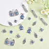 30Pcs 6 Style Alloy Enamel Pendants FIND-SZ0002-88-4