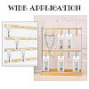240Pcs 2 Style Rectangle Blank Paper Keyring Display Card DIY-GA0003-14-6