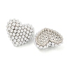 Rack Plating Brass & ABS Plastic Imitation Pearl Stud Earrings EJEW-N055-03A-P-RS-2