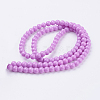 Painted Glass Bead Strands X-DGLA-S071-8mm-35-2