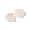 Natural Quartz Crystal Heart Engraving MBTI Figurines Statues for Home Office Desk Decorations G-K353-05I-2