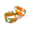 Resin Wide Band Cuff Ring RJEW-T022-013-4