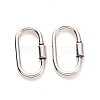 925 Sterling Silver Locking Carabiner STER-D036-14AS-1