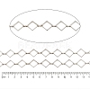 Rack Plating Rhombus Brass Link Chains CHC-M026-01P-02-2