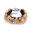 Natural Chip Mixed Stone Bracelets BJEW-F379-01-2