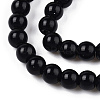 Opaque Solid Color Glass Beads Strands GLAA-T032-P10mm-01-2