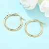 Ion Plating(IP) 304 Stainless Steel Hoop Earrings EJEW-N0016-11G-C-1