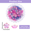 180Pcs 2 Colors Acrylic Bead Caps OACR-PA0001-37E-2