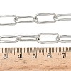 304 Stainless Steel Paperclip Chains Necklaces NJEW-Z102-02P-5