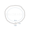 925 Sterling Silver Beads Stretch Bracelet Sets BJEW-JB04975-3