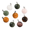 Natural Gemstone Pendants G-I319-02P-1