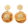 304 Stainless Steel & Resin Stud Dangle Earrings for Women LS-SA-CBA717A-01G-01-2