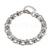 304 Stainless Steel Link Chain Bracelets BJEW-H207-01A-P-4