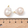 Natural Baroque Pearl Keshi Pearl Pendants PALLOY-JF04782-3