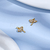 2Pcs Brass Micro Pave Grade AAA Cubic Zirconia Charms ZIRC-LP0001-34-1