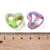 Luminous UV Plating Rainbow Iridescent Acrylic Beads OACR-O008-09-3