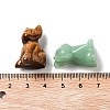 Natural & Synthetic Gemstone Carved Dog Statues Ornament G-P525-10-3