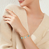 10Pcs 2 Colors Adjustable 304 Stainless Steel Wire Cuff Bangle Making MAK-BBC0001-14-5
